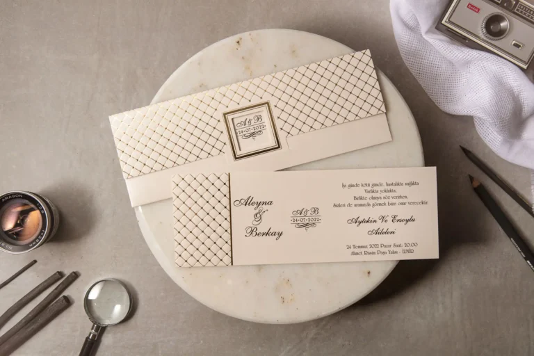8268 Wedding Düğün Davetiyesi Modeli
