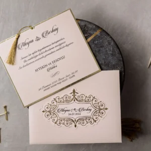 8314 Wedding Düğün Davetiyesi Modeli