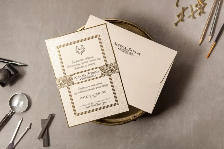 8380 Wedding Düğün Davetiyesi Modeli