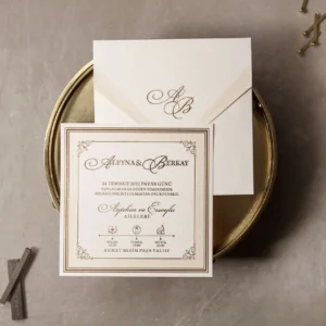 8382 Wedding Düğün Davetiyesi Modeli