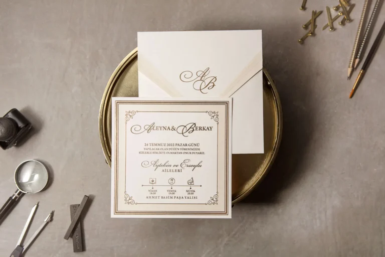 8382 Wedding Düğün Davetiyesi Modeli