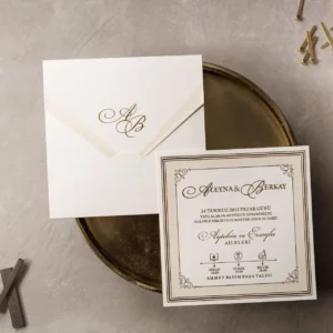 8382 Wedding Düğün Davetiyesi Modeli