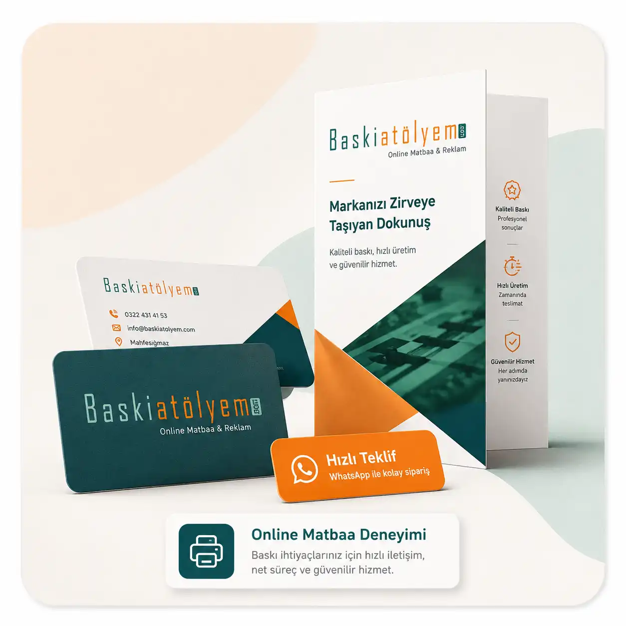 BaskıAtölyem online matbaa ve reklam baskı ürünleri