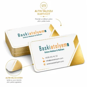 Altın Yaldızlı Kartvizit Baskısı