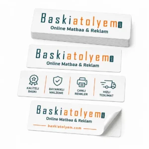 Düz Kesim Sticker Baskısı