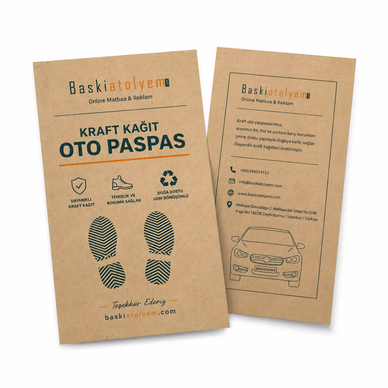 Kağıt Oto Paspas Baskısı