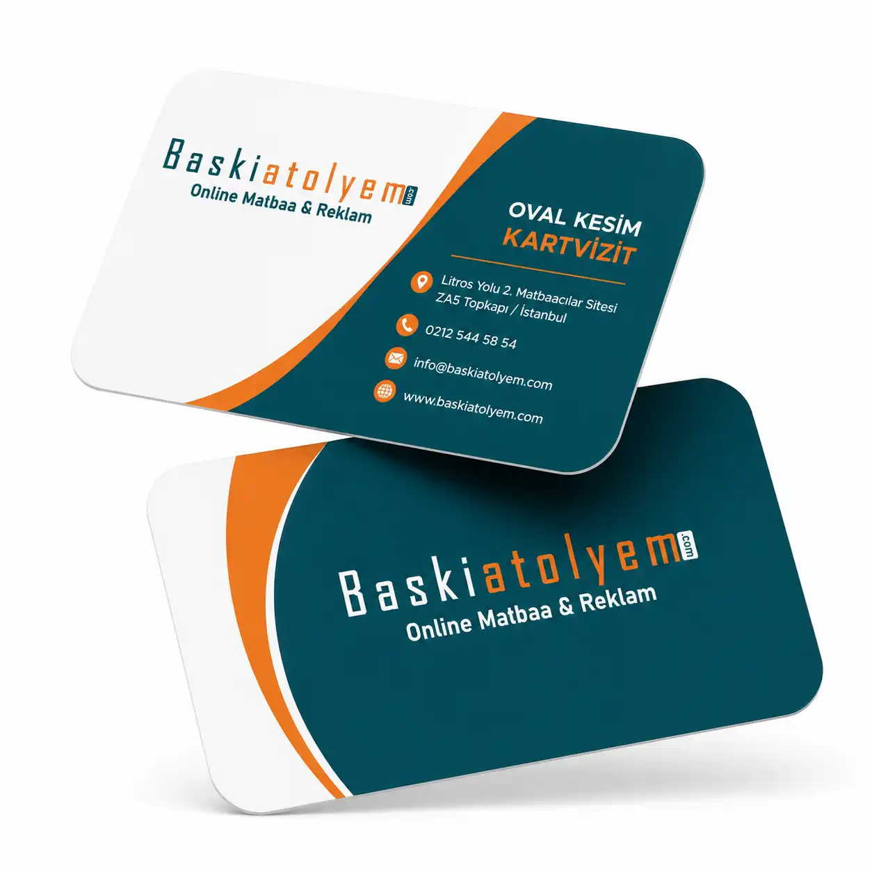 Oval Kesim Kartvizit Baskısı