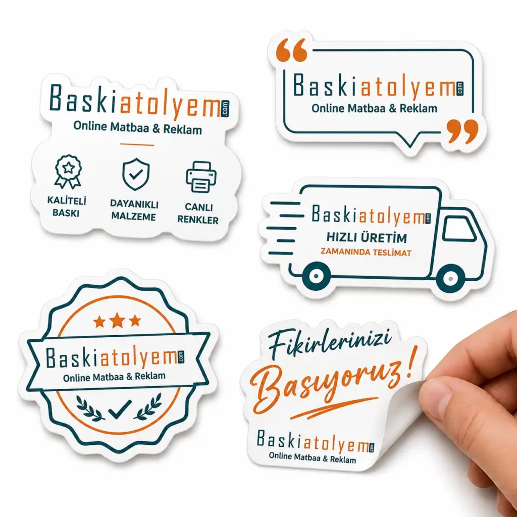 Özel Kesim Sticker Baskısı