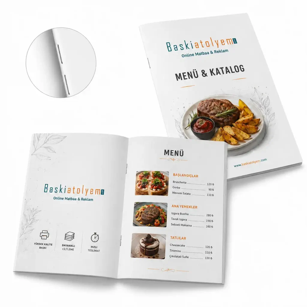 Tel Dikiş Menü Katalog Baskısı